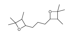 2,2,3-trimethyl-4-[3-(3,4,4-trimethyloxetan-2-yl)propyl]oxetane结构式