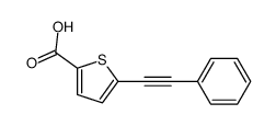 5-phenylethynyl-thiophene-2-carboxylic acid Structure