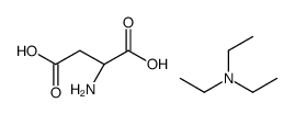 (2S)-2-aminobutanedioic acid,N,N-diethylethanamine结构式