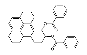 trans-9,10-dibenzoyloxy-1,2,3,6,7,8,9,10,11,12-decahydrobenzo[e]pyrene结构式