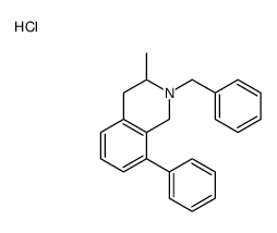 2-benzyl-3-methyl-8-phenyl-1,2,3,4-tetrahydroisoquinolin-2-ium,chloride结构式