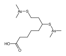 6,8-bis[(dimethylarsanyl)thio]octanoic acid Structure