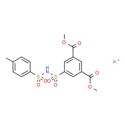 dimethyl 5-(N-tosylsulphamoyl)isophthalate, potassium salt structure