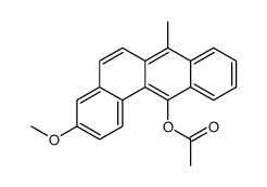 (3-methoxy-7-methylbenzo[a]anthracen-12-yl) acetate Structure