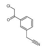 Benzeneacetonitrile, 3-(chloroacetyl)- (9CI) Structure