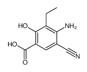 Benzoic acid, 4-amino-5-cyano-3-ethyl-2-hydroxy- (9CI) Structure