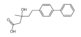 5-(4-Biphenylyl)-3-hydroxy-3-methyl-valeriansaeure Structure