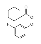 1-(2-chloro-6-fluorophenyl)cyclohexanecarbonyl chloride Structure