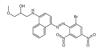 1-[[4-[(2-bromo-4,6-dinitrophenyl)azo]-1-naphthyl]amino]-3-methoxypropan-2-ol picture