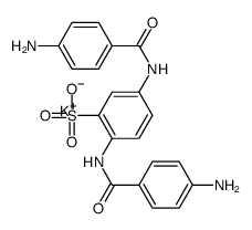 potassium,2,5-bis[(4-aminobenzoyl)amino]benzenesulfonate Structure