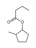 Butanoic acid, 2-methylcyclopentyl ester (9CI) structure