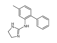 N-(5-methyl-2-phenylphenyl)-4,5-dihydro-1H-imidazol-2-amine structure