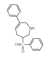 3-(benzenesulfonyl)-6-phenyl-2,3,4,7-tetrahydro-1H-azepine结构式