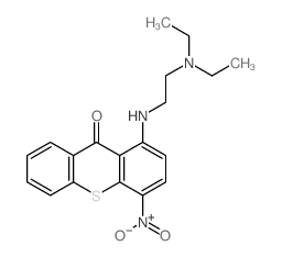 1-{[2-(Diethylamino)ethyl]amino}-4-nitro-9H-thioxanthen-9-one Structure