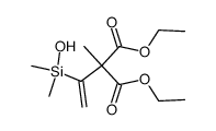 diethyl 2-(1-(hydroxydimethylsilyl)vinyl)-2-methylmalonate结构式