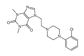 7-[2-[4-(2-chlorophenyl)piperazin-1-yl]ethyl]-1,3-dimethylpurine-2,6-dione结构式