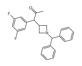 1-(1-benzhydrylazetidin-3-yl)-1-(3,5-difluorophenyl)propan-2-one Structure