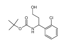 (R,S)-[1-(2-chloro-phenyl)-3-hydroxy-propyl]-carbamic acid tert-butyl ester Structure