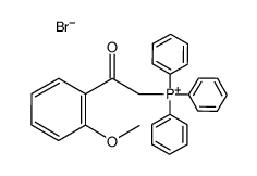 (2-(2-methoxyphenyl)-2-oxoethyl)triphenylphosphonium bromide Structure