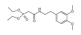 diethyl [2-(2-(3,4-dimethoxyphenyl)ethylamino)-2-oxoethyl]phosphonate结构式