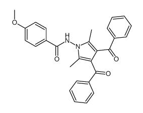 N-(3,4-dibenzoyl-2,5-dimethylpyrrol-1-yl)-4-methoxybenzamide Structure