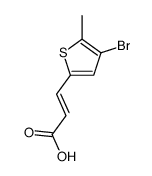 3-(4-bromo-5-methylthiophen-2-yl)prop-2-enoic acid Structure