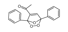 1-(1,4-diphenyl-2,3,7-trioxabicyclo[2.2.1]hept-5-en-5-yl)ethanone结构式