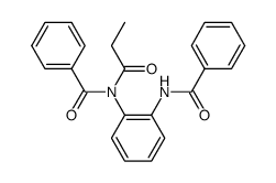 1-benzoylamino-2-(benzoyl-propionyl-amino)-benzene结构式