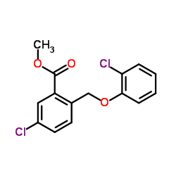 Methyl 5-chloro-2-[(2-chlorophenoxy)methyl]benzoate Structure