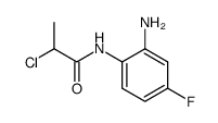 N-(2-amino-4-fluorophenyl)-2-chloropropanamide结构式