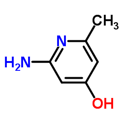 2-Amino-6-methyl-4-pyridinol structure