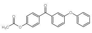 4-ACETOXY-3'-PHENOXYBENZOPHENONE structure