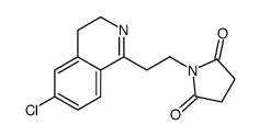 1-[2-(6-chloro-3,4-dihydroisoquinolin-1-yl)ethyl]pyrrolidine-2,5-dione结构式