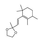 2-Methyl-2-[(E)-2-(2,3,6,6-tetramethyl-cyclohex-1-enyl)-vinyl]-[1,3]dioxolane Structure