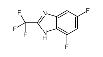 4,6-difluoro-2-(trifluoromethyl)-1H-benzimidazole结构式