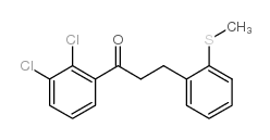 2',3'-DICHLORO-3-(2-THIOMETHYLPHENYL)PROPIOPHENONE structure