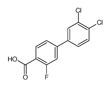 4-(3,4-dichlorophenyl)-2-fluorobenzoic acid结构式