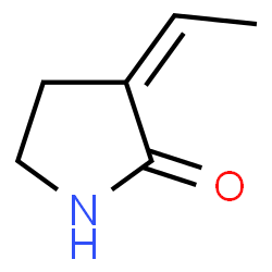 3-[(E)-Ethylidene]-2-pyrrolidone结构式