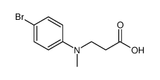 3-((4-bromophenyl)(methyl)amino)propanoic acid结构式