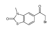 5-(2-bromoacetyl)-3-methyl-1,3-benzothiazol-2-one Structure