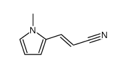 2-Propenenitrile,3-(1-methyl-1H-pyrrol-2-yl)-,(E)-(9CI) Structure