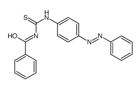 N-[(4-phenyldiazenylphenyl)carbamothioyl]benzamide结构式