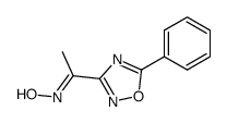 3-acetyl-5-phenyl-1,2,4-oxadiazole (E)-oxime Structure