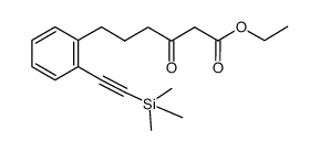 ethyl 3-oxo-6-(2-trimethylsilylethynylphenyl)hexanoate Structure