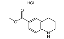 methyl 1,2,3,4-tetrahydroquinoline-6-carboxylate hydrochloride Structure