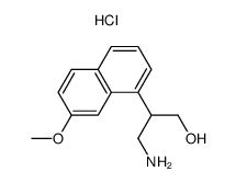 3-hydroxy-2-(7-methoxy-naphthalen-1-yl)propylamine hydrochloride Structure