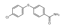 4-(4-chloro-phenylsulfanyl)-benzoic acid amide结构式