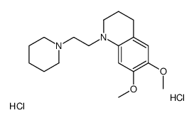 1,2,3,4-Tetrahydro-6,7-dimethoxy-1-(2-piperidinoethyl)quinoline dihydr ochloride structure