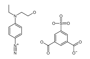 3,5-dicarboxybenzenesulfonate,4-[ethyl(2-hydroxyethyl)amino]benzenediazonium Structure