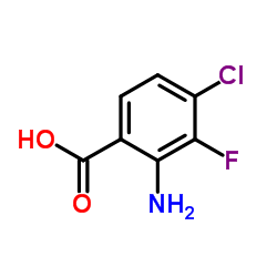 2-Amino-4-chloro-3-fluorobenzoic acid Structure